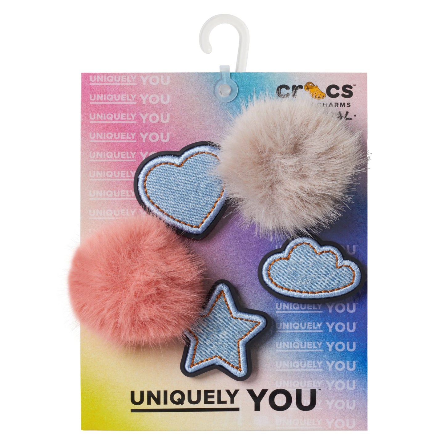 Denim And Pink Puff 5 Pack Jibbitz