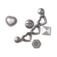 Jibbitz Silver Romantic 5 Pack