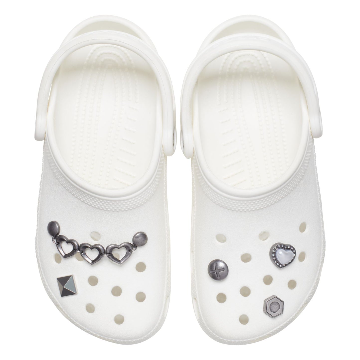 Jibbitz Silver Romantic 5 Pack