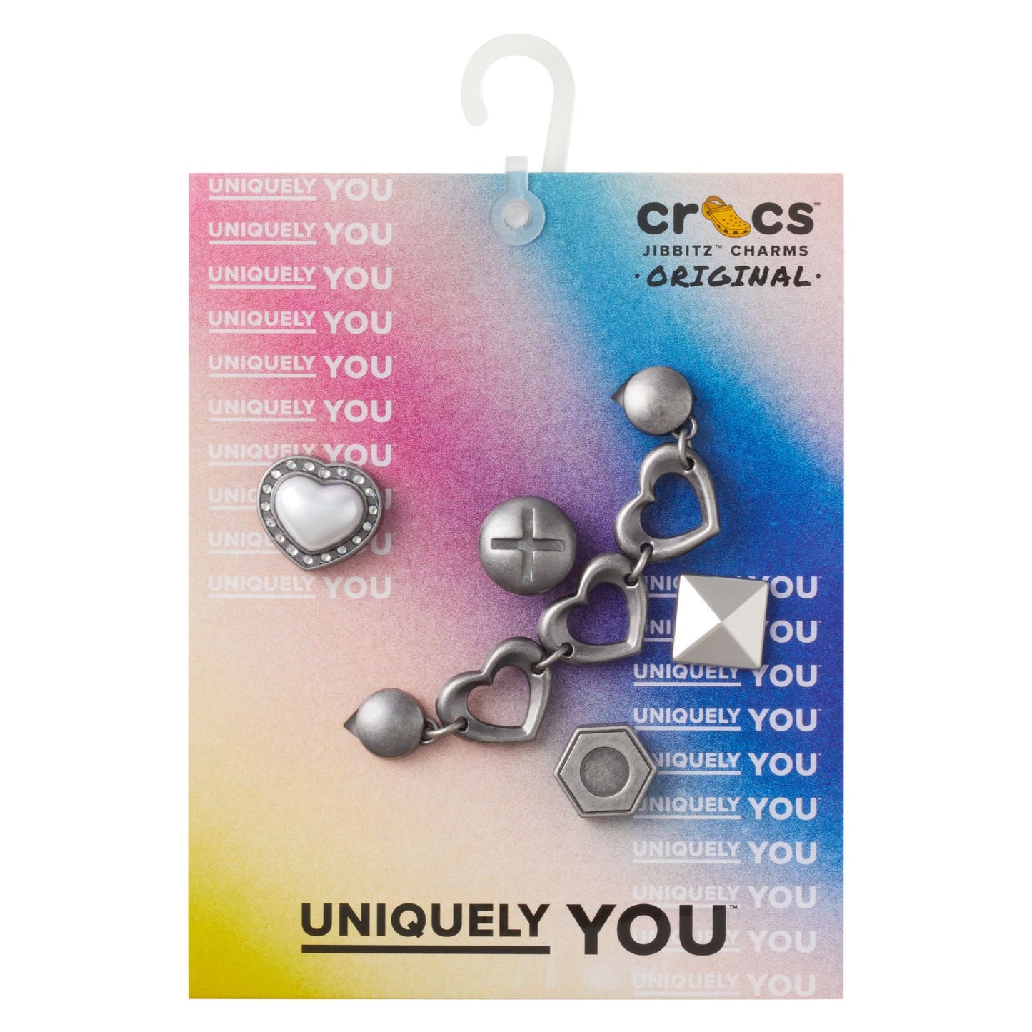Jibbitz Silver Romantic 5 Pack