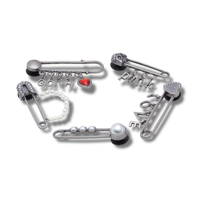Jibbitz Love Punk Goth Pin 5 Pack