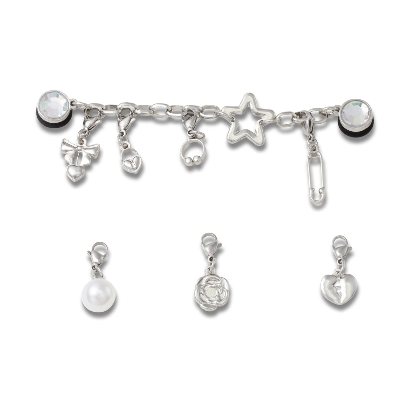 Jibbitz Removable Punk And Silver