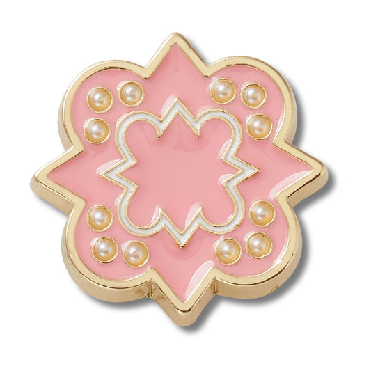 Jibbitz Pink And Gold Sorority Sign