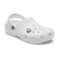 Jibbitz Silver Pearl And Heart Gem
