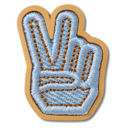 Jibbitz Denim Peace Sign