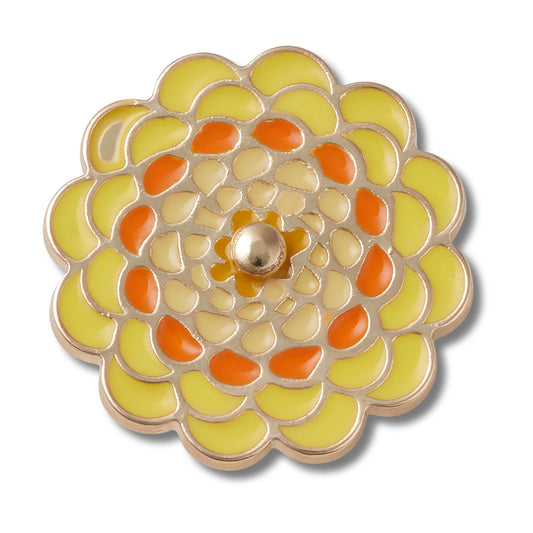 Jibbitz Yellow Spinner Flower