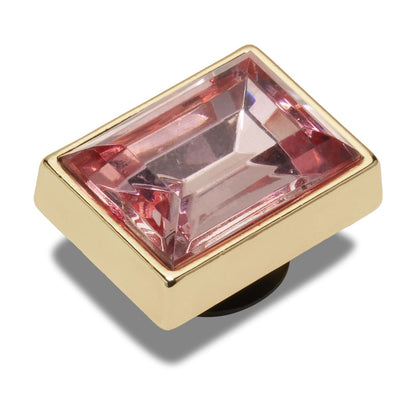 Jibbitz Pink Rectangle Gem