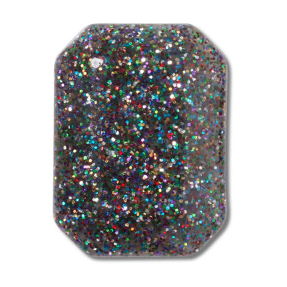 Jibbitz Black Rainbow Glitter Gem Unisex Multi