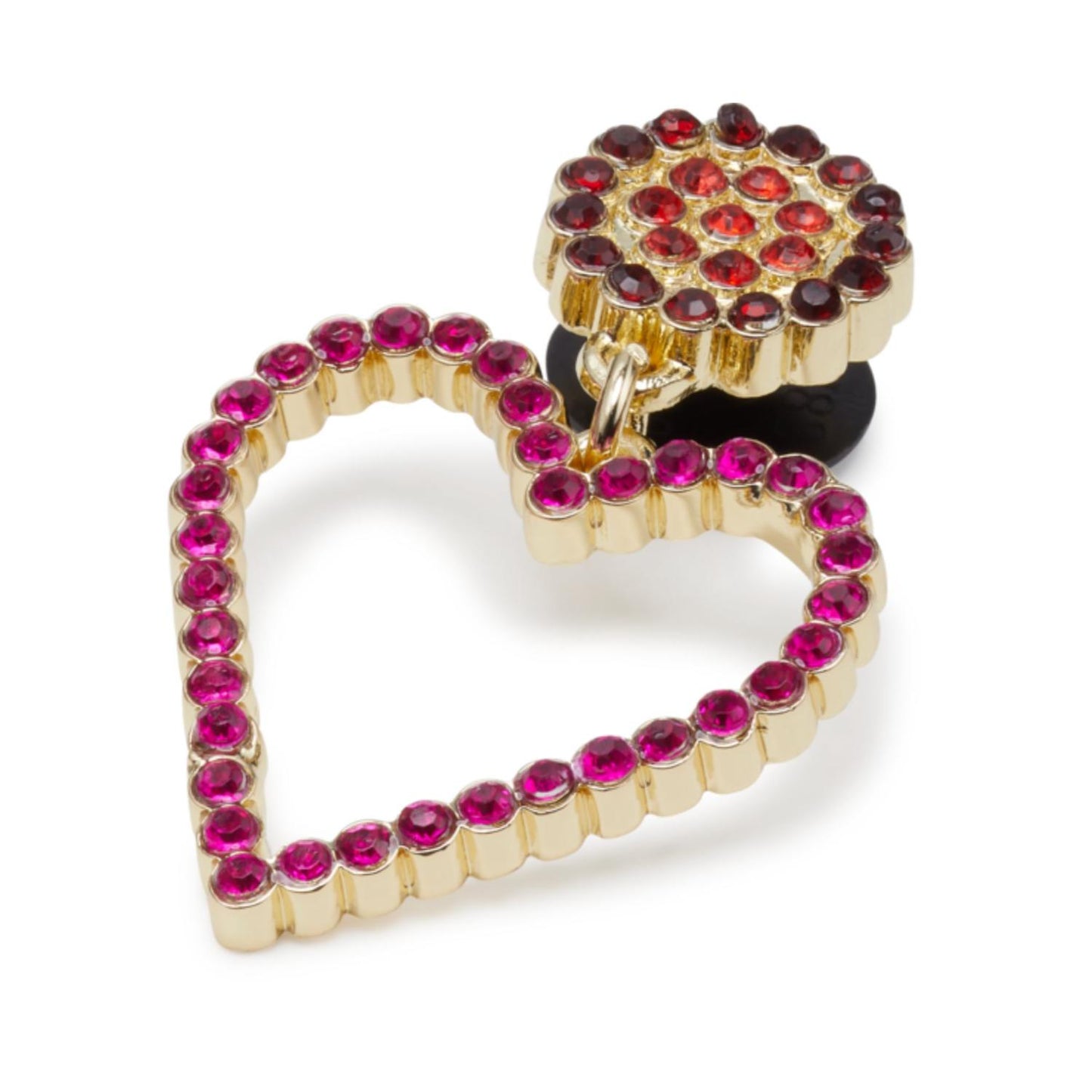 Jibbitz Pink Beaded Heart Unisex Multi