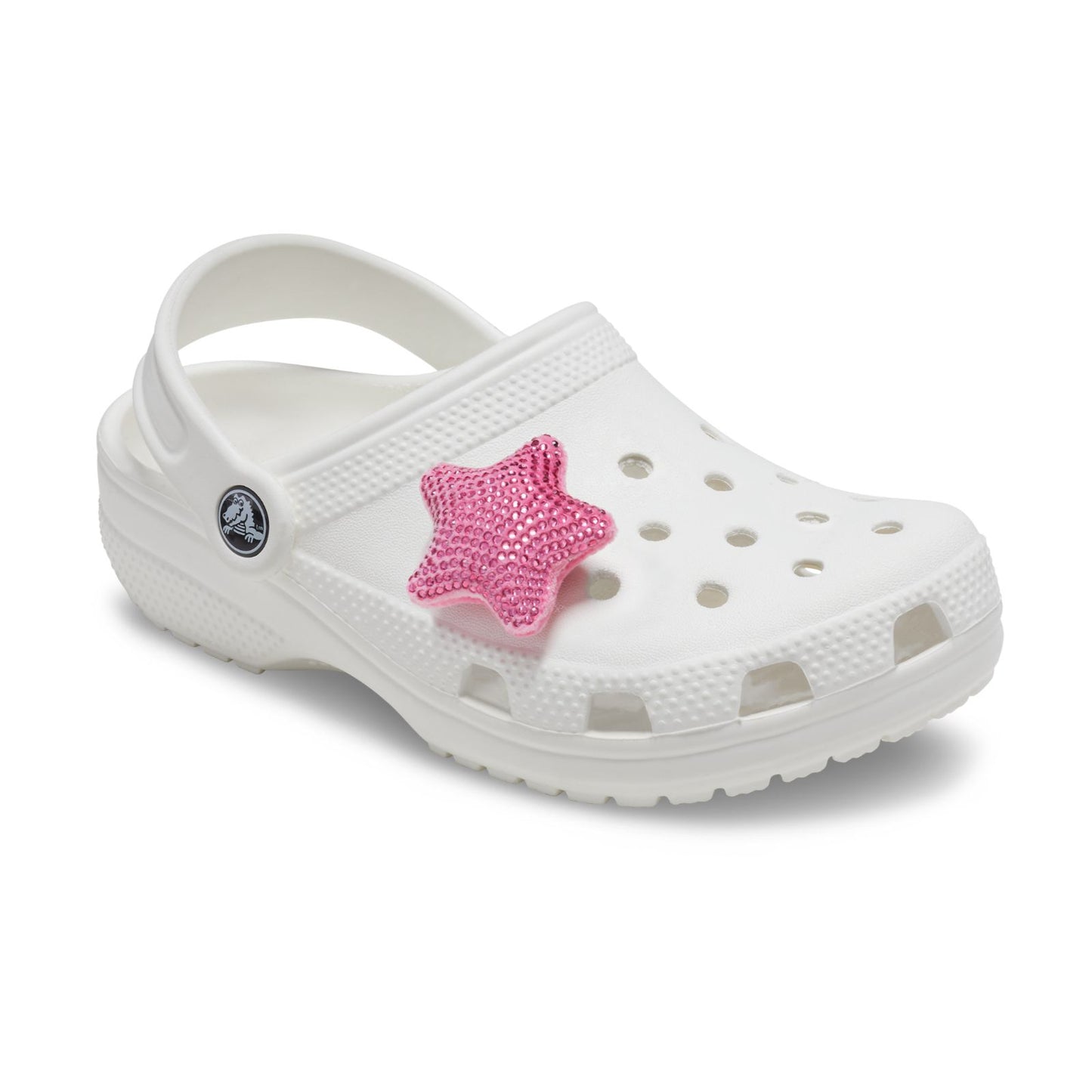 Jibbitz Plush Studded Pink Star