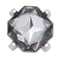 Charcoal Square Gem Unisex Multi Jibbitz