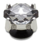 Charcoal Square Gem Unisex Multi Jibbitz