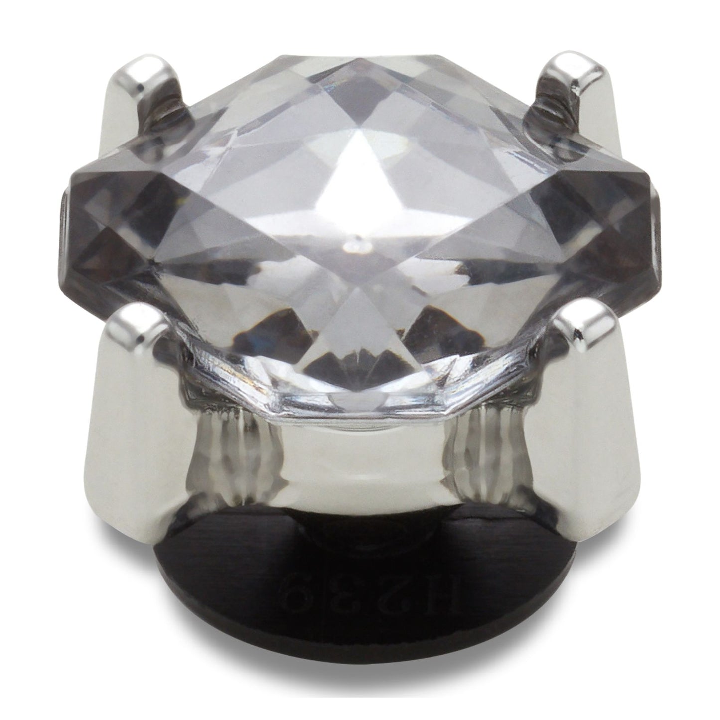 Charcoal Square Gem Unisex Multi Jibbitz