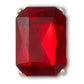 Ruby Square Gem Unisex Multi Jibbitz