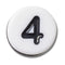 Jibbitz Number Four Tiny Friendship Unisex Multi