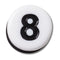 Jibbitz Number Eight Tiny Friendship Unisex Multi