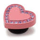 Pink Enamel Heart Gem Unisex Multi Jibbitz