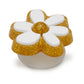 Gold And White Floral Unisex Multi Jibbitz