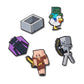 Minecraft 5 Pack Unisex Multi Jibbitz