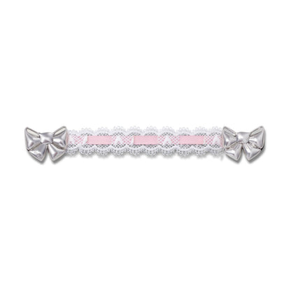 Jibbitz Lace And Pink Ribbon Chain Unisex Multi