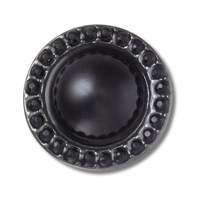 Jibbitz Black Dome With Gems Unisex Multi