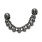 Jibbitz Double Black Gem Chain Unisex Multi