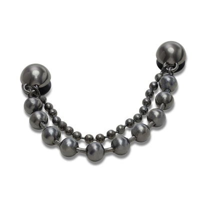 Jibbitz Double Black Gem Chain Unisex Multi