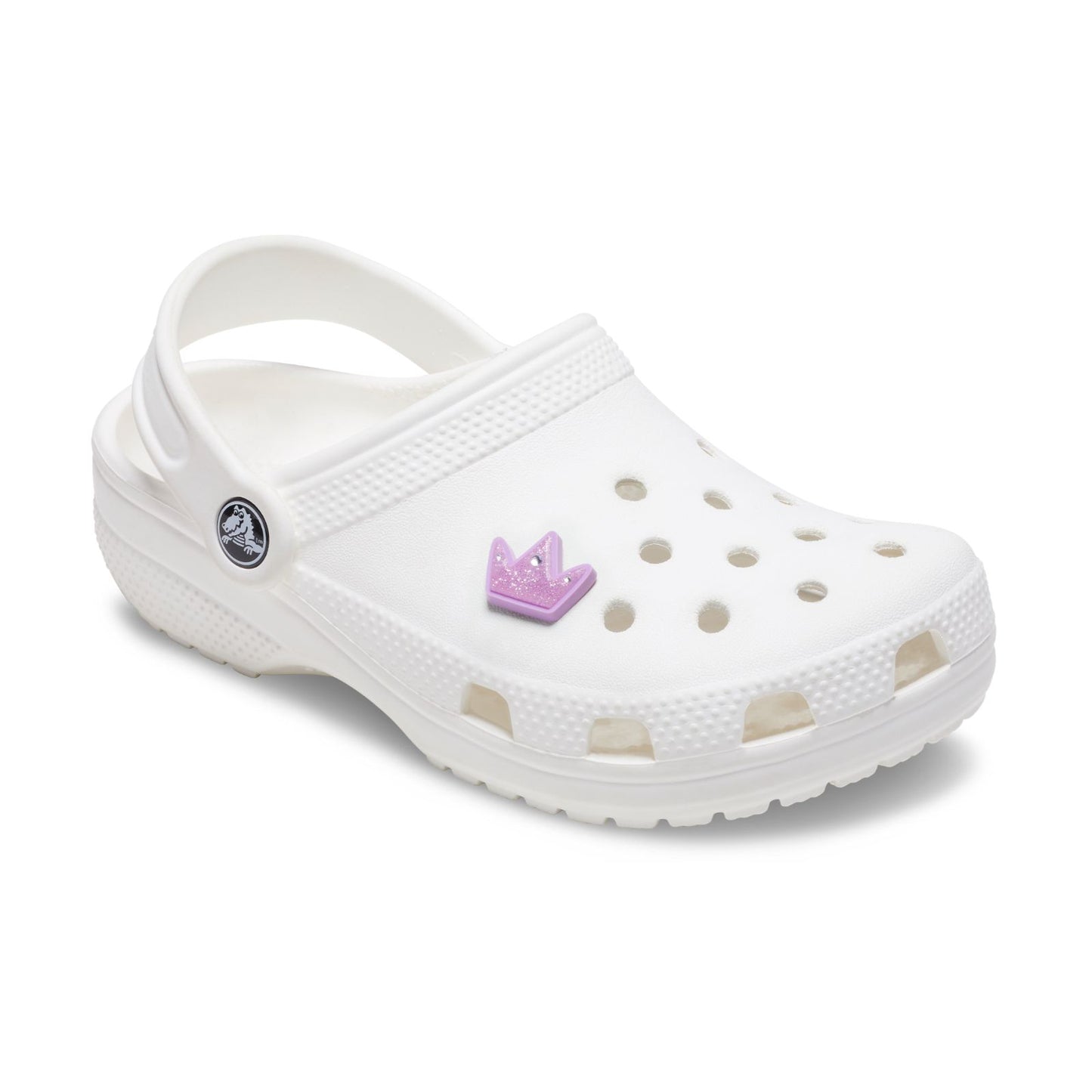 Tiny Purple Glitter Crown Unisex Multi Jibbitz