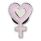 Jibbitz Silver Female Symbol Unisex Multi