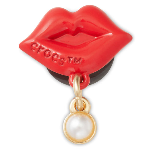 Lips With Drop Pearl Unisex Multi Jibbitz
