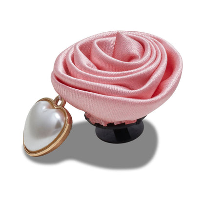 Jibbitz Pink Rose With Pearl Drop Unisex Multi