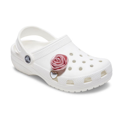 Jibbitz Pink Rose With Pearl Drop Unisex Multi