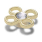 Jibbitz Cutout Gold Flower Unisex Multi