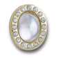 Jibbitz Tiny White Circle Gem Unisex Multi