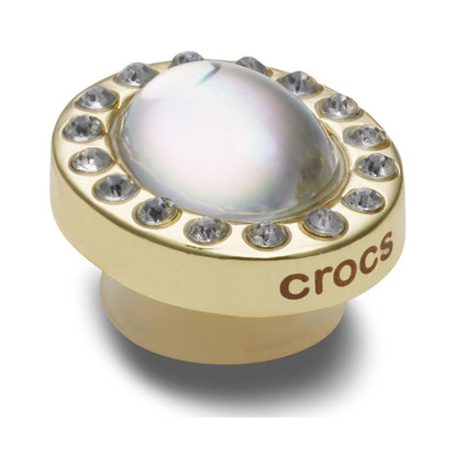 Jibbitz Tiny White Circle Gem Unisex Multi