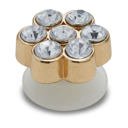 Jibbitz Tiny Silver Gem Flower Unisex Multi