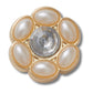 Jibbitz Tiny Silver And Pearl Flower Unisex Multi