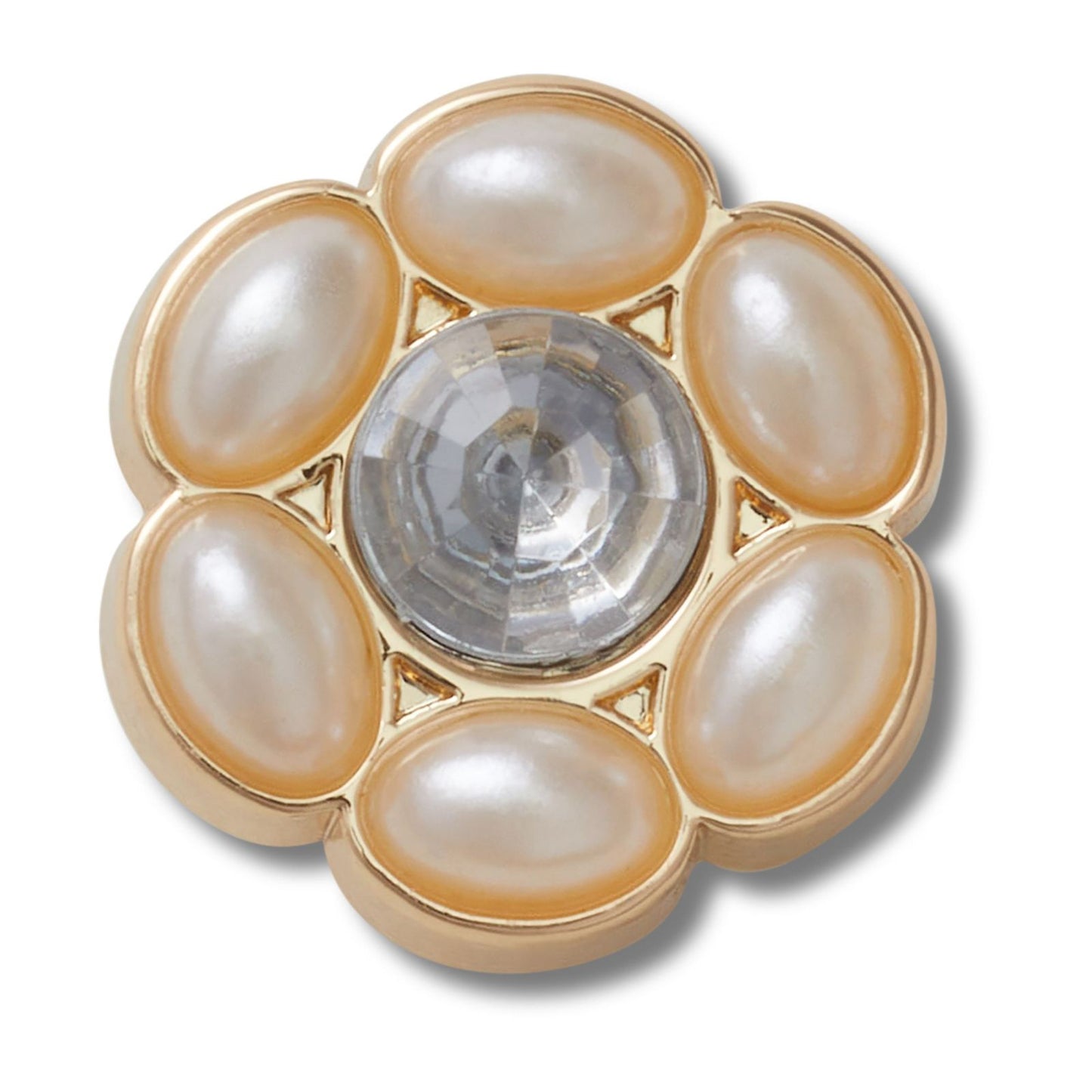 Jibbitz Tiny Silver And Pearl Flower Unisex Multi
