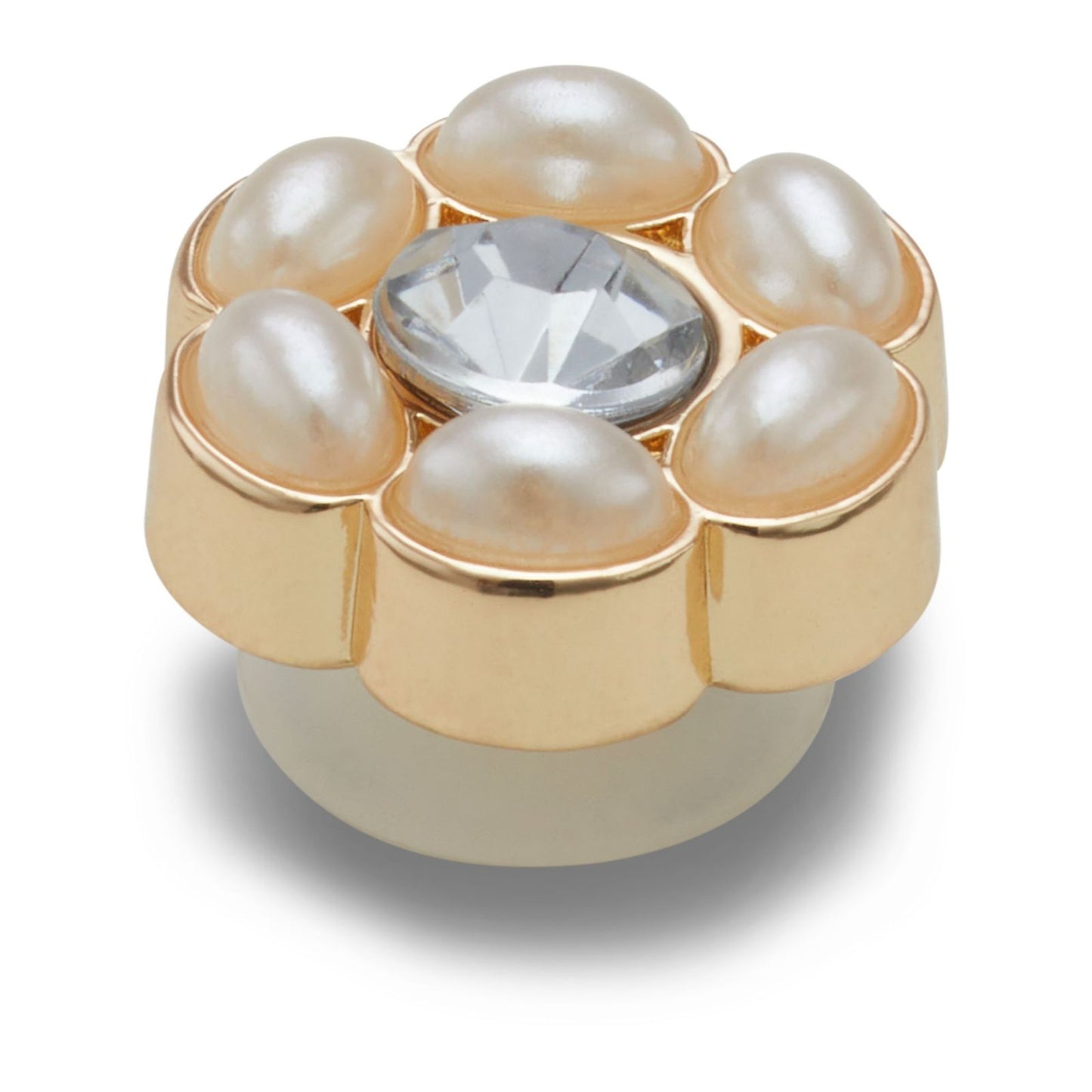Jibbitz Tiny Silver And Pearl Flower Unisex Multi
