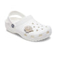 White And Gold Seashell Unisex Multi Jibbitz