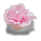 Pink Fabric Flower With Pearl Unisex Multi Jibbitz