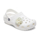 White Fabric Flower With Pearl Unisex Multi Jibbitz