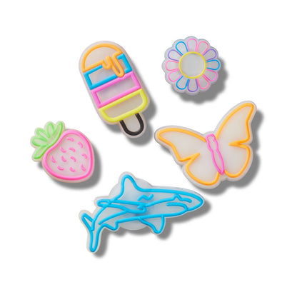 Jibbitz Lights Up Summer 5 Pack Unisex Multi