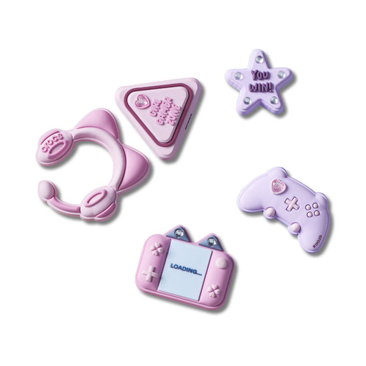 Girl Gamer 5 Pack Multi Unisex Jibbitz