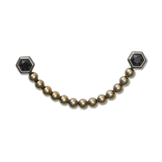 Punk Gunmetal Chain Unisex Multi Jibbitz