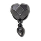Punk Gunmetal Heart Unisex Multi Jibbitz