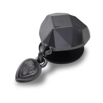Punk Gunmetal Heart Unisex Multi Jibbitz