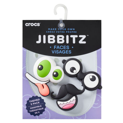 Build Your Own Faces 5 Pack Unisex Multi Jibbitz