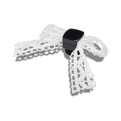 White Lace Bow Jibbitz