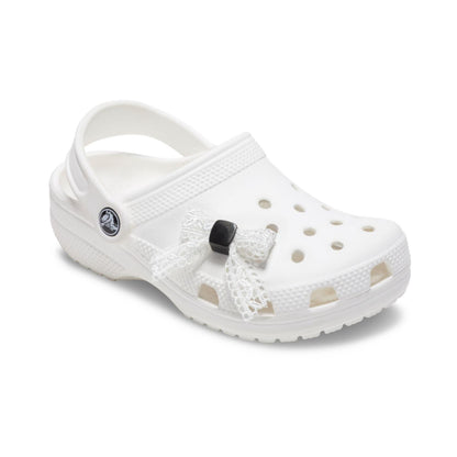 White Lace Bow Jibbitz